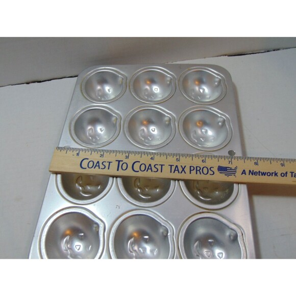 1994 Wilton Petite Jack O'Lantern Mold #2105-8462 Aluminum Pan Cake/Gelatin/Trea - Picture 7 of 7